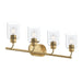 Myhouse Lighting Progress Lighting - P300568-191 - Four Light Bath Vanity - Reines - Brushed Gold