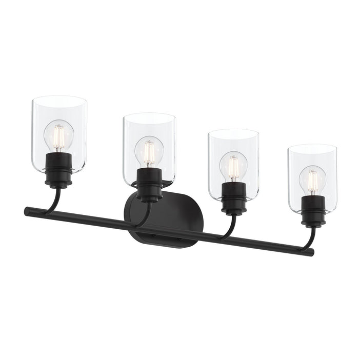 Myhouse Lighting Progress Lighting - P300568-31M - Four Light Bath Vanity - Reines - Matte Black