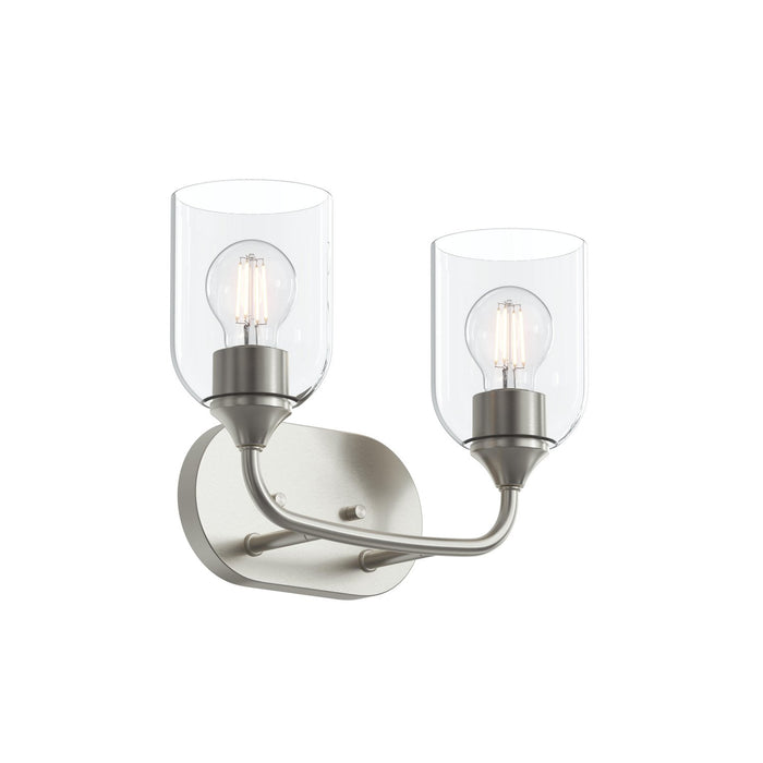 Myhouse Lighting Progress Lighting - P300572-009 - Two Light Bath Vanity - Ilia - Brushed Nickel