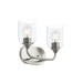 Myhouse Lighting Progress Lighting - P300572-009 - Two Light Bath Vanity - Ilia - Brushed Nickel