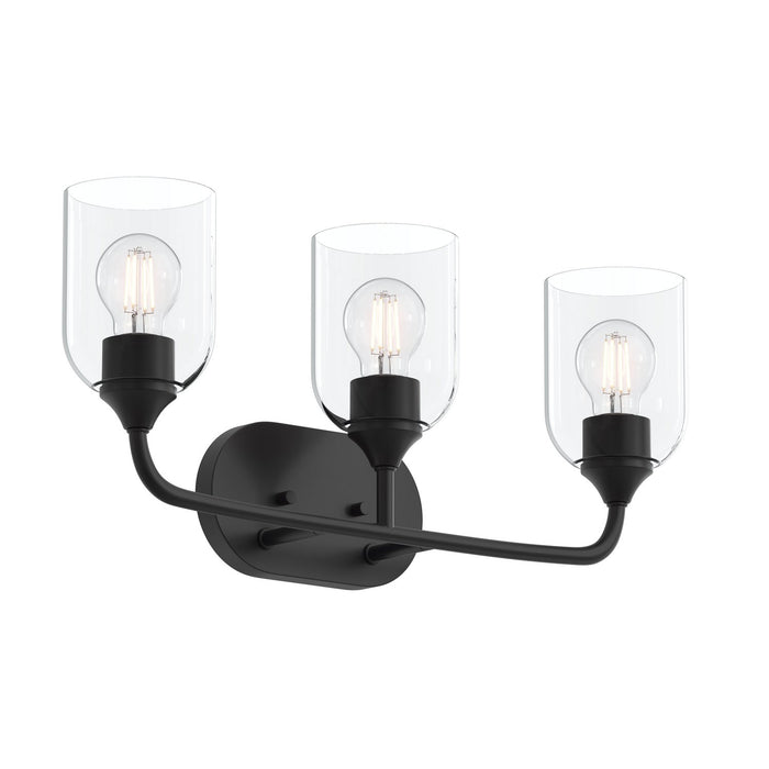 Myhouse Lighting Progress Lighting - P300573-31M - Three Light Bath Vanity - Ilia - Matte Black