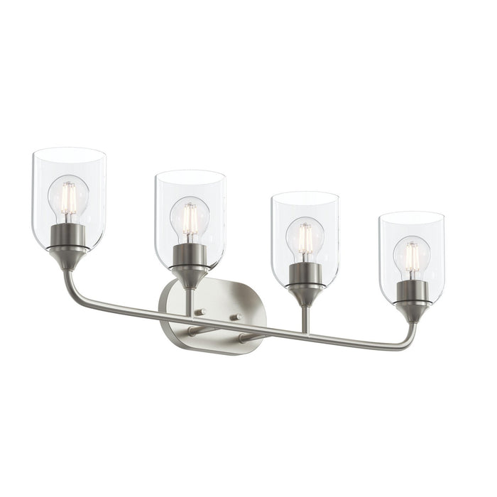 Myhouse Lighting Progress Lighting - P300574-009 - Four Light Bath Vanity - Ilia - Brushed Nickel