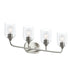 Myhouse Lighting Progress Lighting - P300574-009 - Four Light Bath Vanity - Ilia - Brushed Nickel