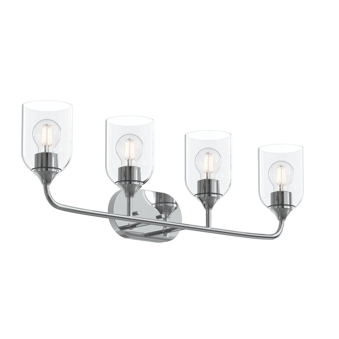 Myhouse Lighting Progress Lighting - P300574-015 - Four Light Bath Vanity - Ilia - Polished Chrome