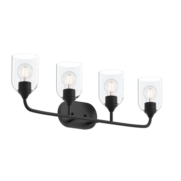 Myhouse Lighting Progress Lighting - P300574-31M - Four Light Bath Vanity - Ilia - Matte Black