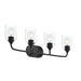 Myhouse Lighting Progress Lighting - P300574-31M - Four Light Bath Vanity - Ilia - Matte Black