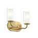 Myhouse Lighting Progress Lighting - P300575-191 - Two Light Bath Vanity - Mack - Brushed Gold