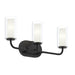 Myhouse Lighting Progress Lighting - P300576-31M - Three Light Bath Vanity - Mack - Matte Black