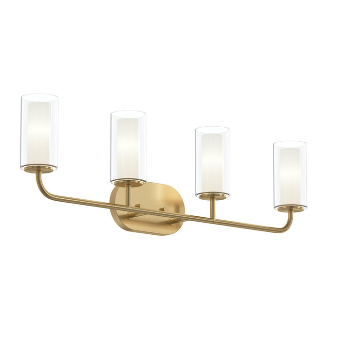 Myhouse Lighting Progress Lighting - P300577-191 - Four Light Bath Vanity - Mack - Brushed Gold