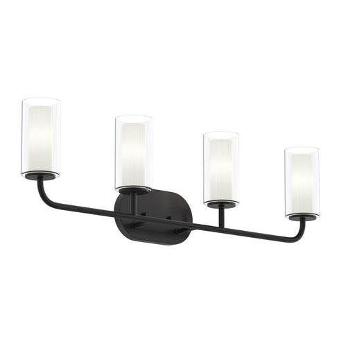 Myhouse Lighting Progress Lighting - P300577-31M - Four Light Bath Vanity - Mack - Matte Black
