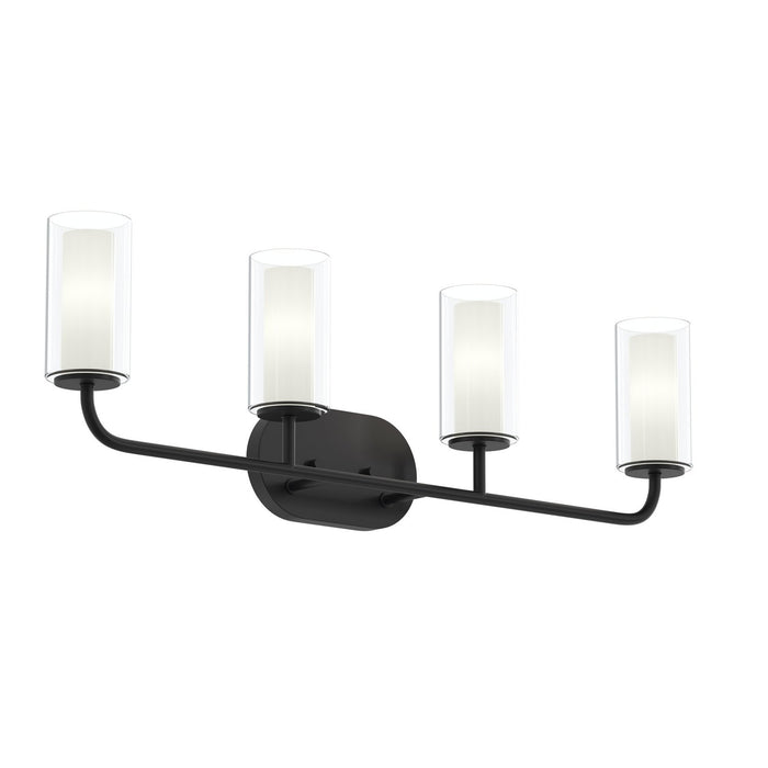Myhouse Lighting Progress Lighting - P300577-31M - Four Light Bath Vanity - Mack - Matte Black