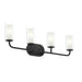 Myhouse Lighting Progress Lighting - P300577-31M - Four Light Bath Vanity - Mack - Matte Black