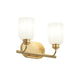 Myhouse Lighting Progress Lighting - P300578-191 - Two Light Bath Vanity - Reines - Brushed Gold