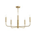 Myhouse Lighting Progress Lighting - P400446-191 - Five Light Chandelier - Reines - Brushed Gold