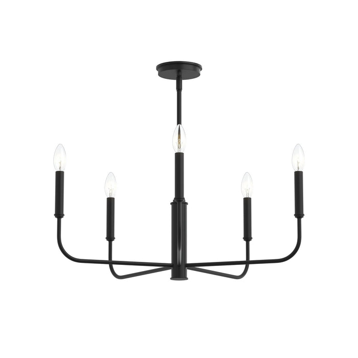 Myhouse Lighting Progress Lighting - P400446-31M - Five Light Chandelier - Reines - Matte Black