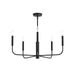 Myhouse Lighting Progress Lighting - P400446-31M - Five Light Chandelier - Reines - Matte Black