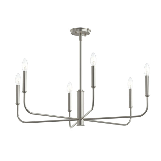 Myhouse Lighting Progress Lighting - P400448-009 - Six Light Chandelier - Reines - Brushed Nickel