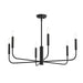 Myhouse Lighting Progress Lighting - P400448-31M - Six Light Chandelier - Reines - Matte Black
