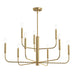 Myhouse Lighting Progress Lighting - P400449-191 - Nine Light Chandelier - Reines - Brushed Gold