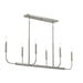 Myhouse Lighting Progress Lighting - P400450-009 - Six Light Linear Chandelier - Reines - Brushed Nickel