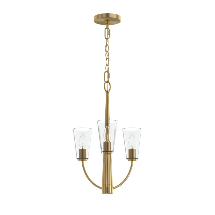 Myhouse Lighting Progress Lighting - P400452-191 - Three Light Chandelier - Jheni - Brushed Gold