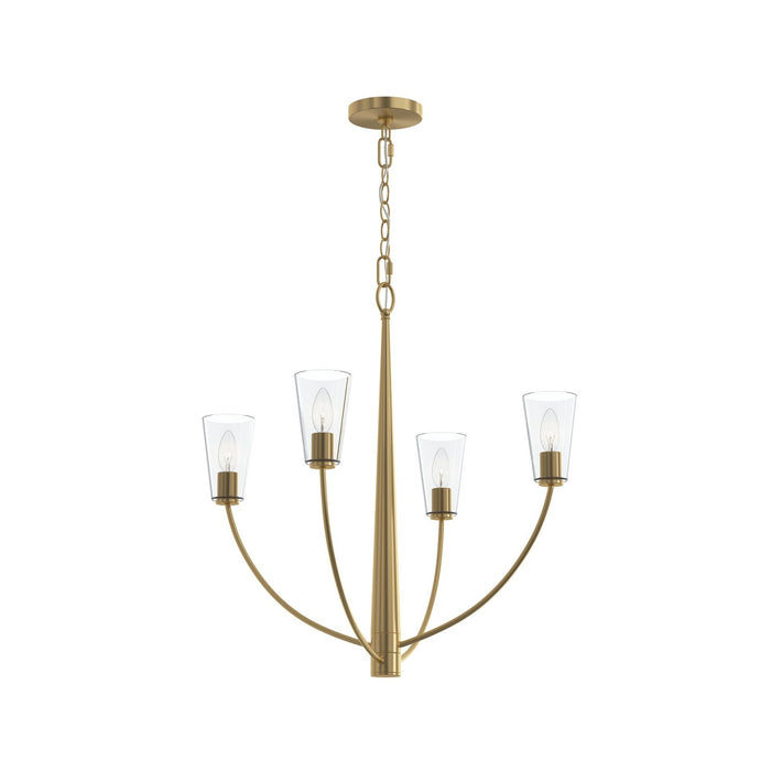 Myhouse Lighting Progress Lighting - P400453-191 - Four Light Chandelier - Jheni - Brushed Gold
