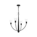 Myhouse Lighting Progress Lighting - P400453-31M - Four Light Chandelier - Jheni - Matte Black
