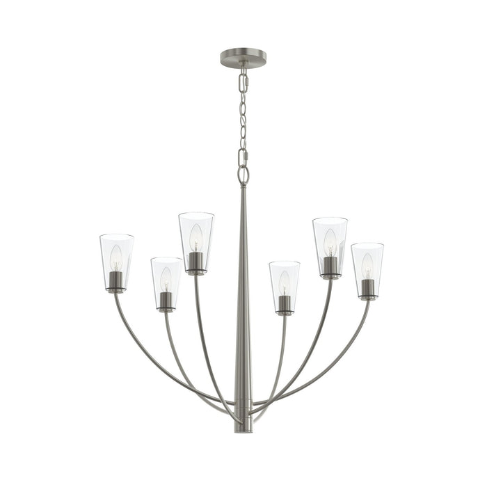 Myhouse Lighting Progress Lighting - P400454-009 - Six Light Chandelier - Jheni - Brushed Nickel