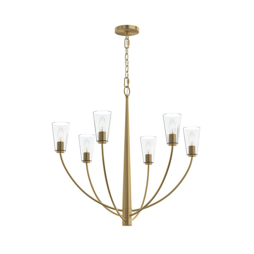 Myhouse Lighting Progress Lighting - P400454-191 - Six Light Chandelier - Jheni - Brushed Gold