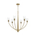 Myhouse Lighting Progress Lighting - P400454-191 - Six Light Chandelier - Jheni - Brushed Gold