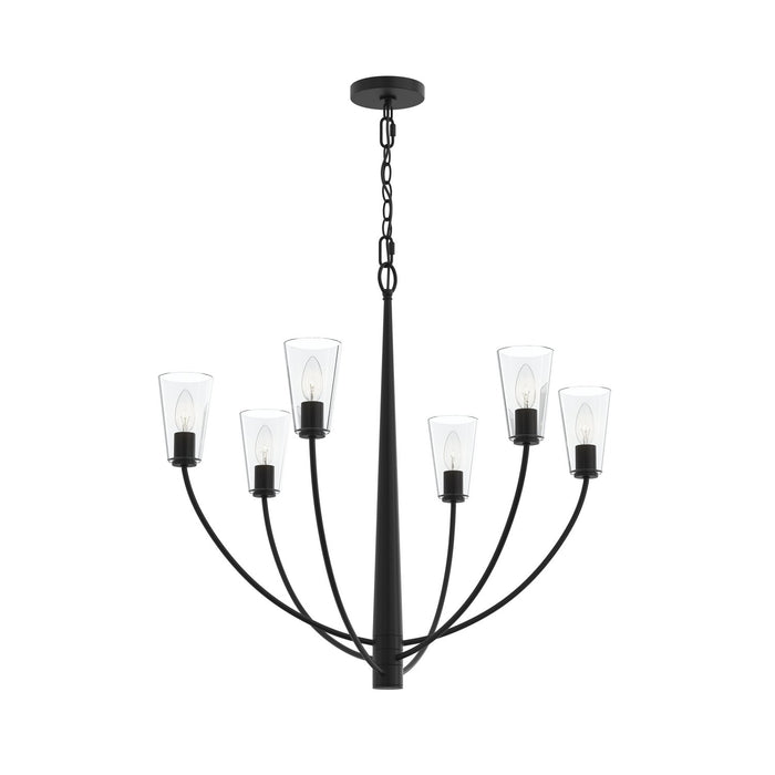 Myhouse Lighting Progress Lighting - P400454-31M - Six Light Chandelier - Jheni - Matte Black