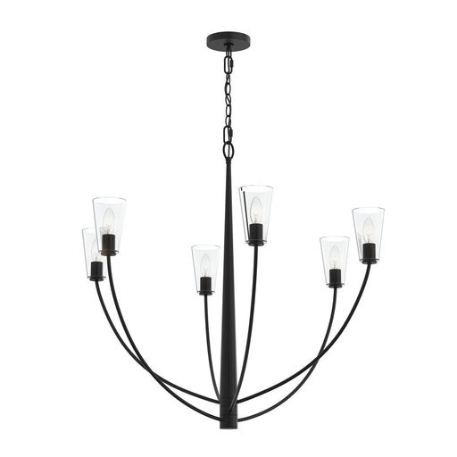 Myhouse Lighting Progress Lighting - P400455-31M - Six Light Chandelier - Jheni - Matte Black