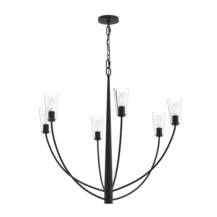 Myhouse Lighting Progress Lighting - P400455-31M - Six Light Chandelier - Jheni - Matte Black