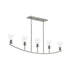 Myhouse Lighting Progress Lighting - P400456-009 - Five Light Linear Chandelier - Jheni - Brushed Nickel