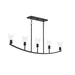 Myhouse Lighting Progress Lighting - P400456-31M - Five Light Linear Chandelier - Jheni - Matte Black