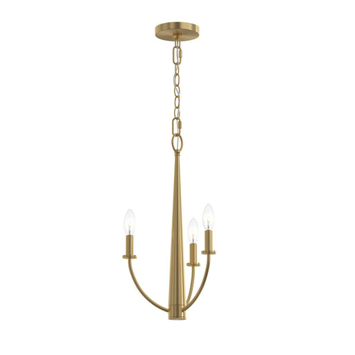 Myhouse Lighting Progress Lighting - P400457-191 - Three Light Chandelier - Jheni - Brushed Gold