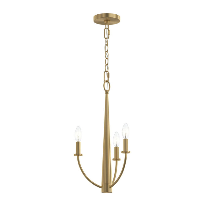 Myhouse Lighting Progress Lighting - P400457-191 - Three Light Chandelier - Jheni - Brushed Gold