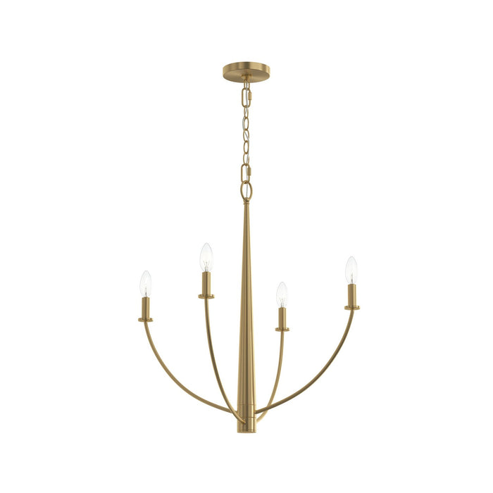 Myhouse Lighting Progress Lighting - P400458-191 - Four Light Chandelier - Jheni - Brushed Gold