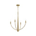 Myhouse Lighting Progress Lighting - P400458-191 - Four Light Chandelier - Jheni - Brushed Gold