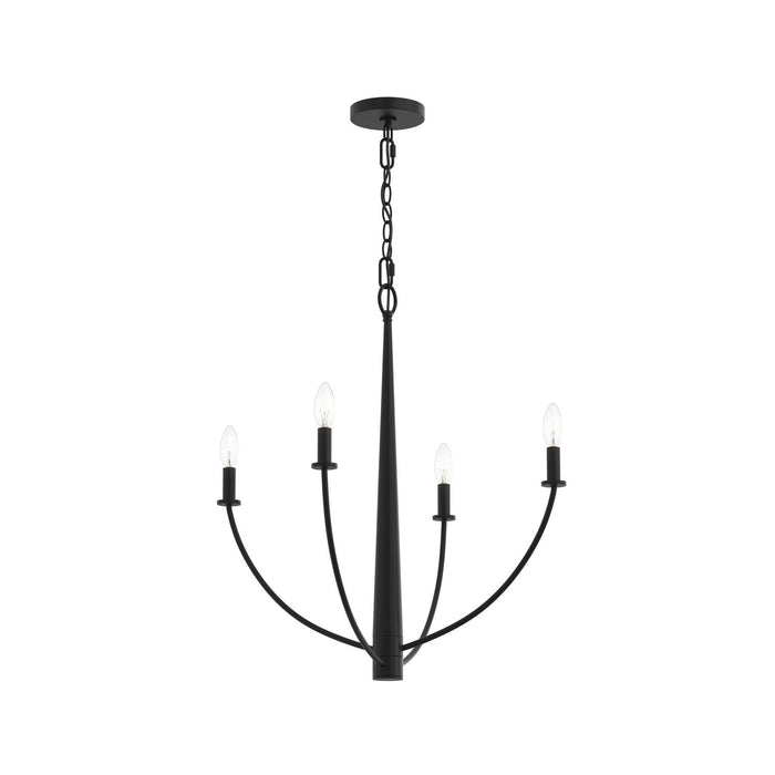 Myhouse Lighting Progress Lighting - P400458-31M - Four Light Chandelier - Jheni - Matte Black