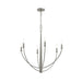 Myhouse Lighting Progress Lighting - P400459-009 - Six Light Chandelier - Jheni - Brushed Nickel