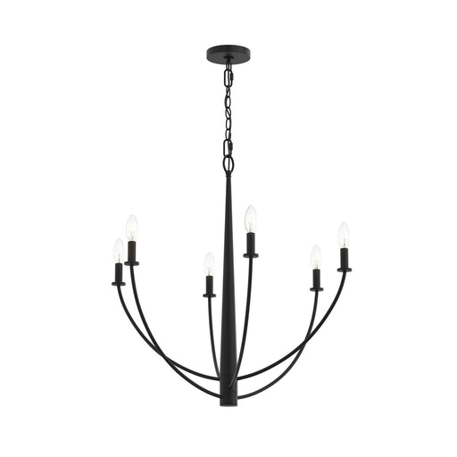 Myhouse Lighting Progress Lighting - P400459-31M - Six Light Chandelier - Jheni - Matte Black