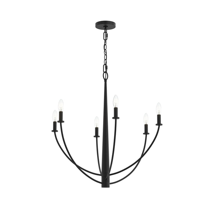 Myhouse Lighting Progress Lighting - P400459-31M - Six Light Chandelier - Jheni - Matte Black