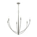 Myhouse Lighting Progress Lighting - P400460-009 - Six Light Chandelier - Jheni - Brushed Nickel