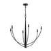 Myhouse Lighting Progress Lighting - P400460-31M - Six Light Chandelier - Jheni - Matte Black