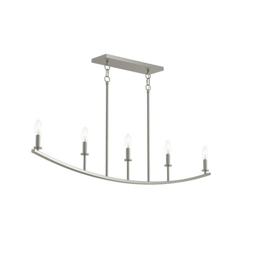 Myhouse Lighting Progress Lighting - P400461-009 - Five Light Linear Chandelier - Jheni - Brushed Nickel