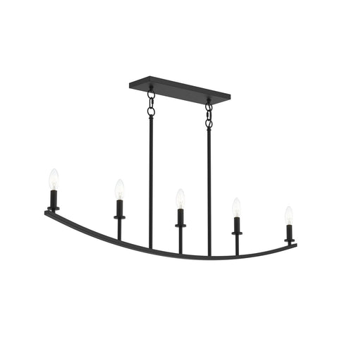 Myhouse Lighting Progress Lighting - P400461-31M - Five Light Linear Chandelier - Jheni - Matte Black