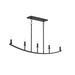 Myhouse Lighting Progress Lighting - P400461-31M - Five Light Linear Chandelier - Jheni - Matte Black