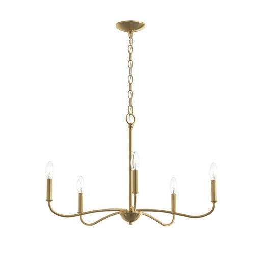 Myhouse Lighting Progress Lighting - P400462-191 - Five Light Chandelier - Ilia - Brushed Gold