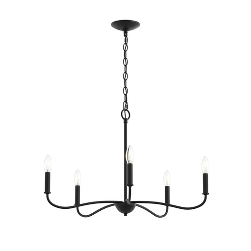 Myhouse Lighting Progress Lighting - P400462-31M - Five Light Chandelier - Ilia - Matte Black